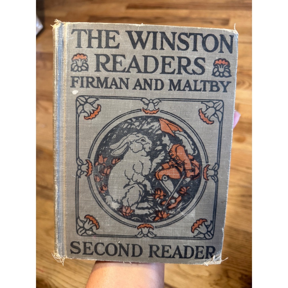 The Winston Readers Second Reader 1927 Antique Hardcover Firman Maltby‎ Book